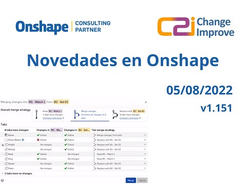 Novedades en Onshape v1.151 - 5 de Agosto de 2022