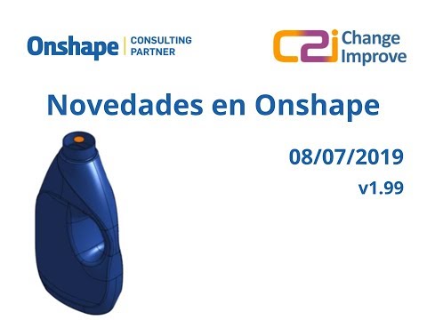 Novedades en Onshape v1.99 - 8 de Julio de 2019