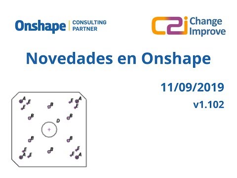 Novedades en Onshape v1.102 - 11 de Septiembre de 2019