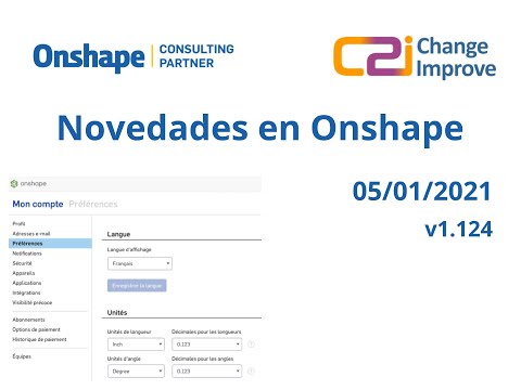 Novedades en Onshape v1.124 - 05 de Enero de 2021