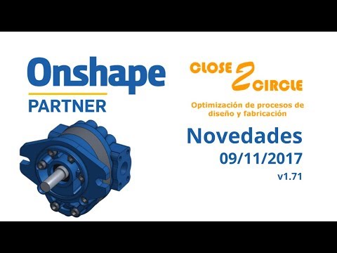 Novedades en Onshape v1.71 - 9 de Noviembre de 2017
